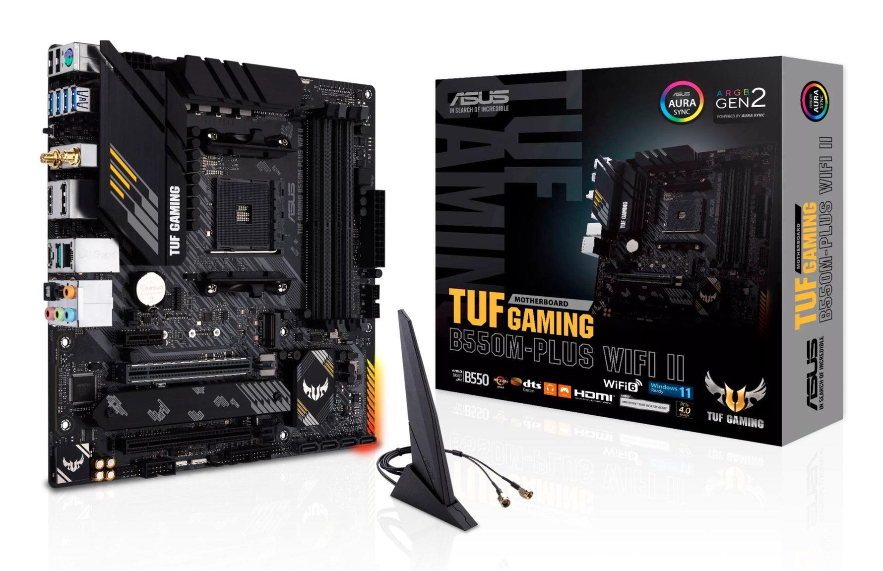 ASUS TUF GAMING B550M - PLUS WIFI II AMD B550 Socket AM4 micro ATX - ASUS | TechFinder UK
