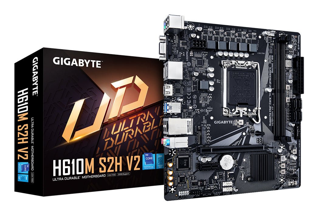 GIGABYTE H610M S2H V2 H610 LGA1700 mATX Motherboard - GIGABYTE | TechFinder UK