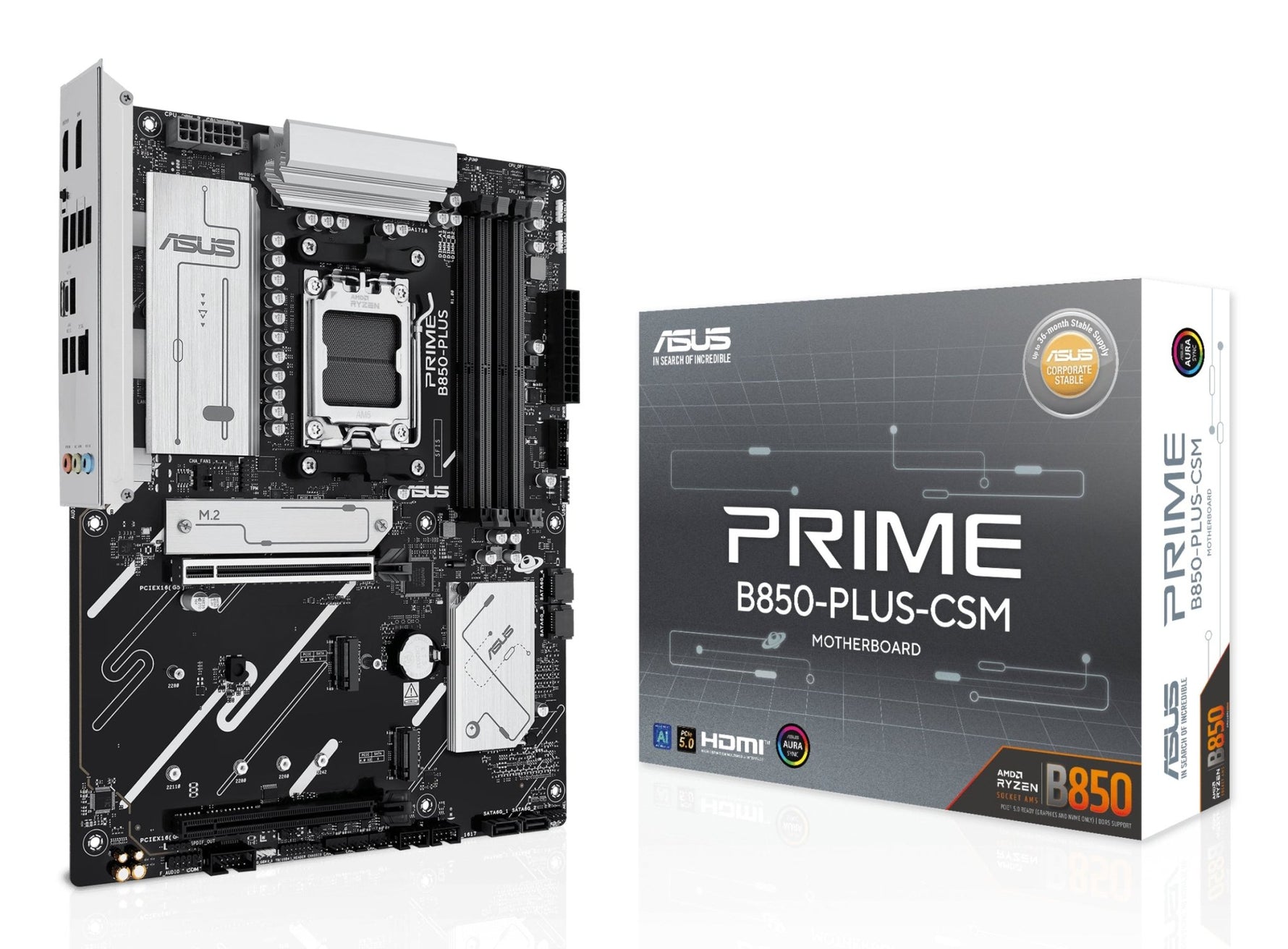 ASUS PRIME B850 - PLUS - CSM AM5 ATX Motherboard - ASUS | TechFinder UK