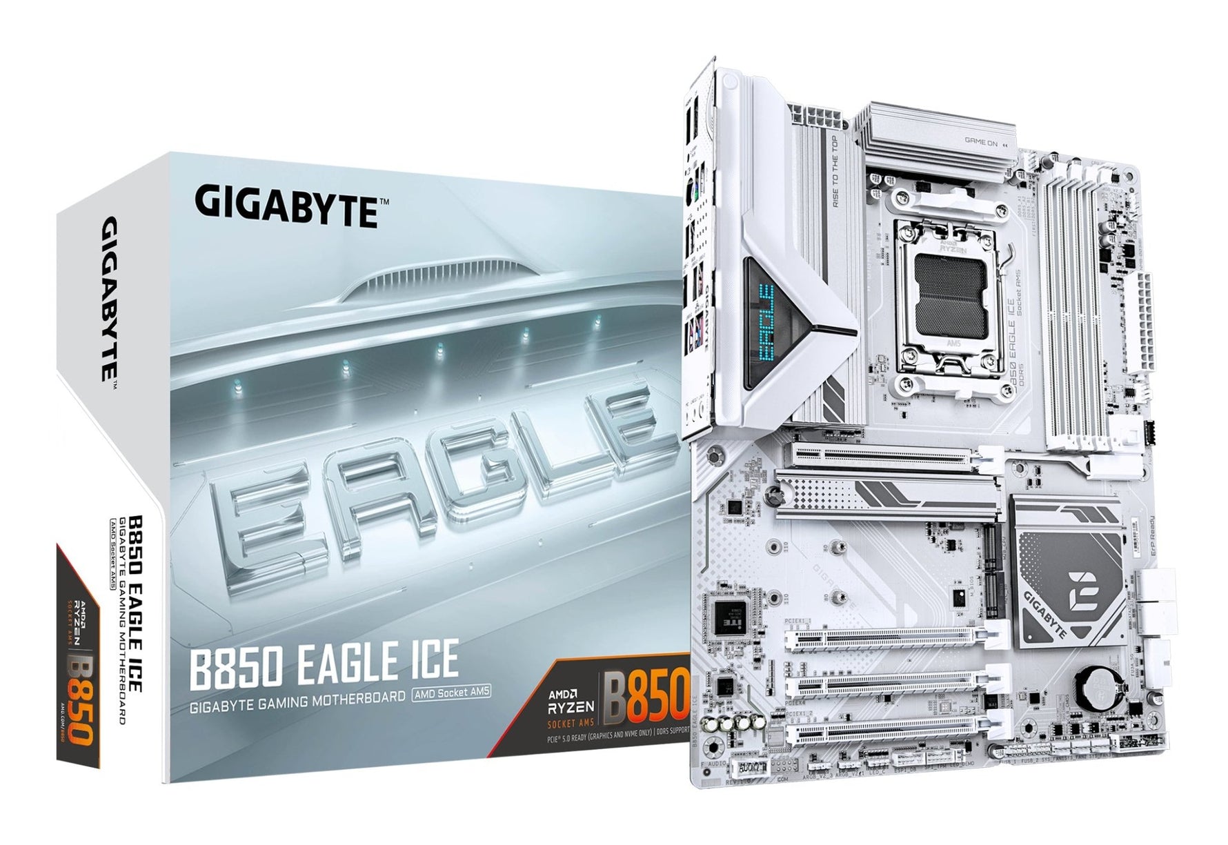 Gigabyte B850 Eagle ICE AM5 ATX Motherboard - GIGABYTE | TechFinder UK