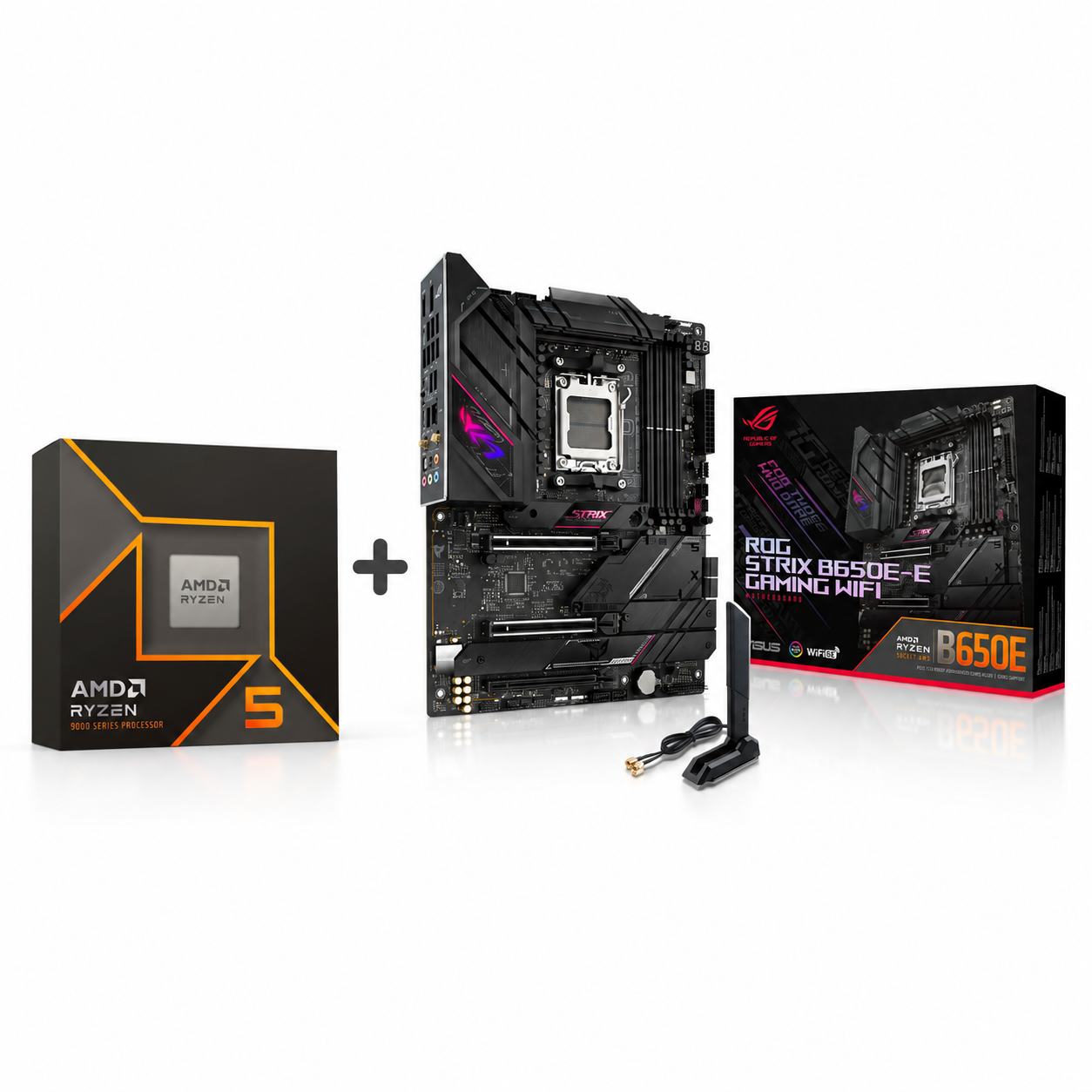 AMD Ryzen 5 9600X + ASUS ROG Strix B650E-E Gaming WiFi Bundle