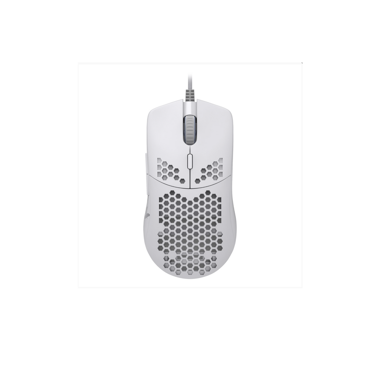 Tecware Exo Elite Wired USB Gaming Mouse, PixArt 3389, 16000 DPI Native, 400 IPS, 1000Hz, Huano Switches 20M Clicks, 11 RGB Modes, 69g Honeycomb, 1.8m Paracord, White