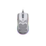 Tecware Exo Elite Wired USB Gaming Mouse, PixArt 3389, 16000 DPI Native, 400 IPS, 1000Hz, Huano Switches 20M Clicks, 11 RGB Modes, 69g Honeycomb, 1.8m Paracord, White