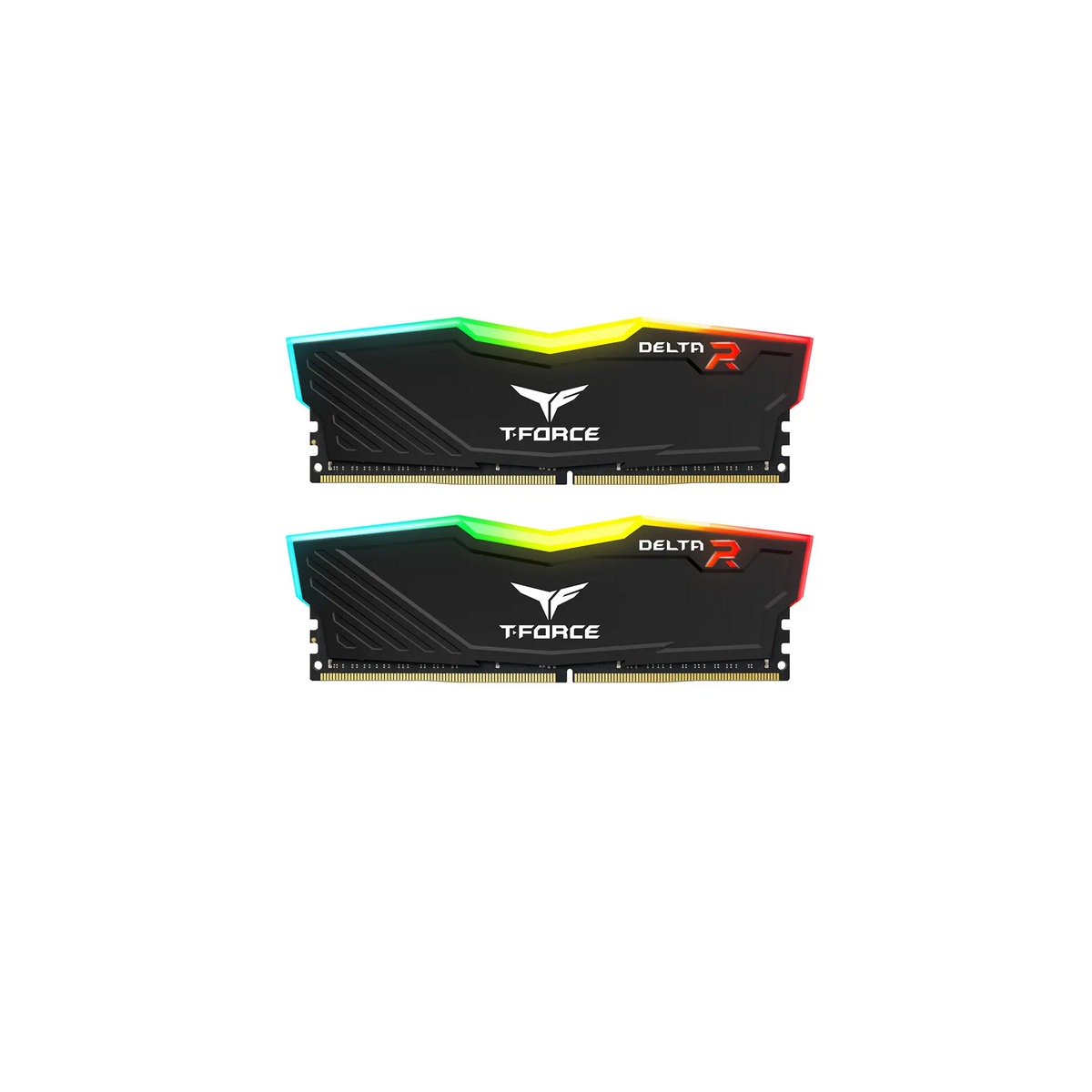 TEAMGROUP T-FORCE DELTA RGB 32GB (2×16GB) DDR4 3200MHz CL16 Desktop Memory Kit – Black