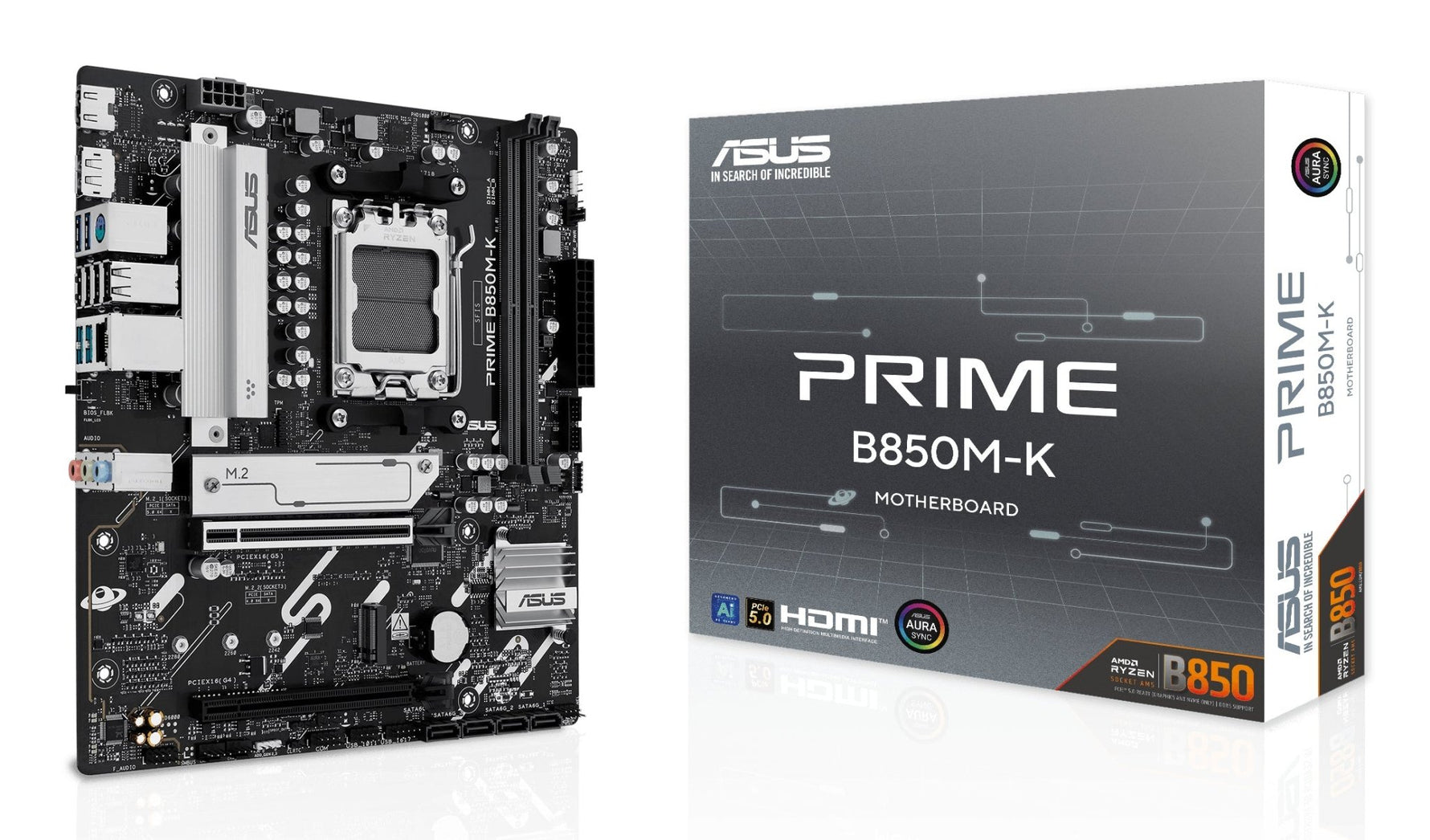 ASUS PRIME B850M - K AMD B850 Socket AM5 micro ATX - ASUS | TechFinder UK