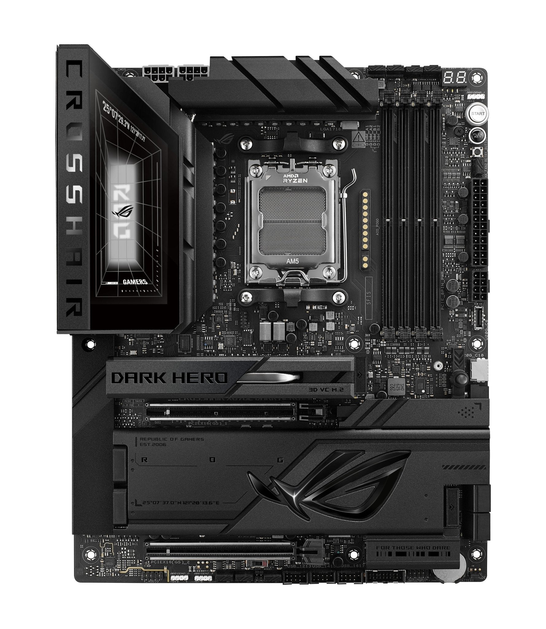 ASUS ROG Crosshair X870E Dark Hero AM5 ATX Motherboard - ASUS | TechFinder UK