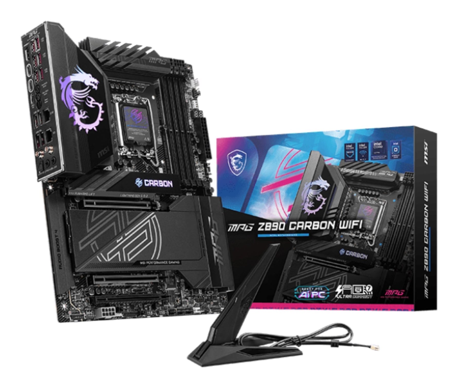 MSI MPG Z890 Carbon WiFi LGA1851 ATX Motherboard - MSI | TechFinder UK