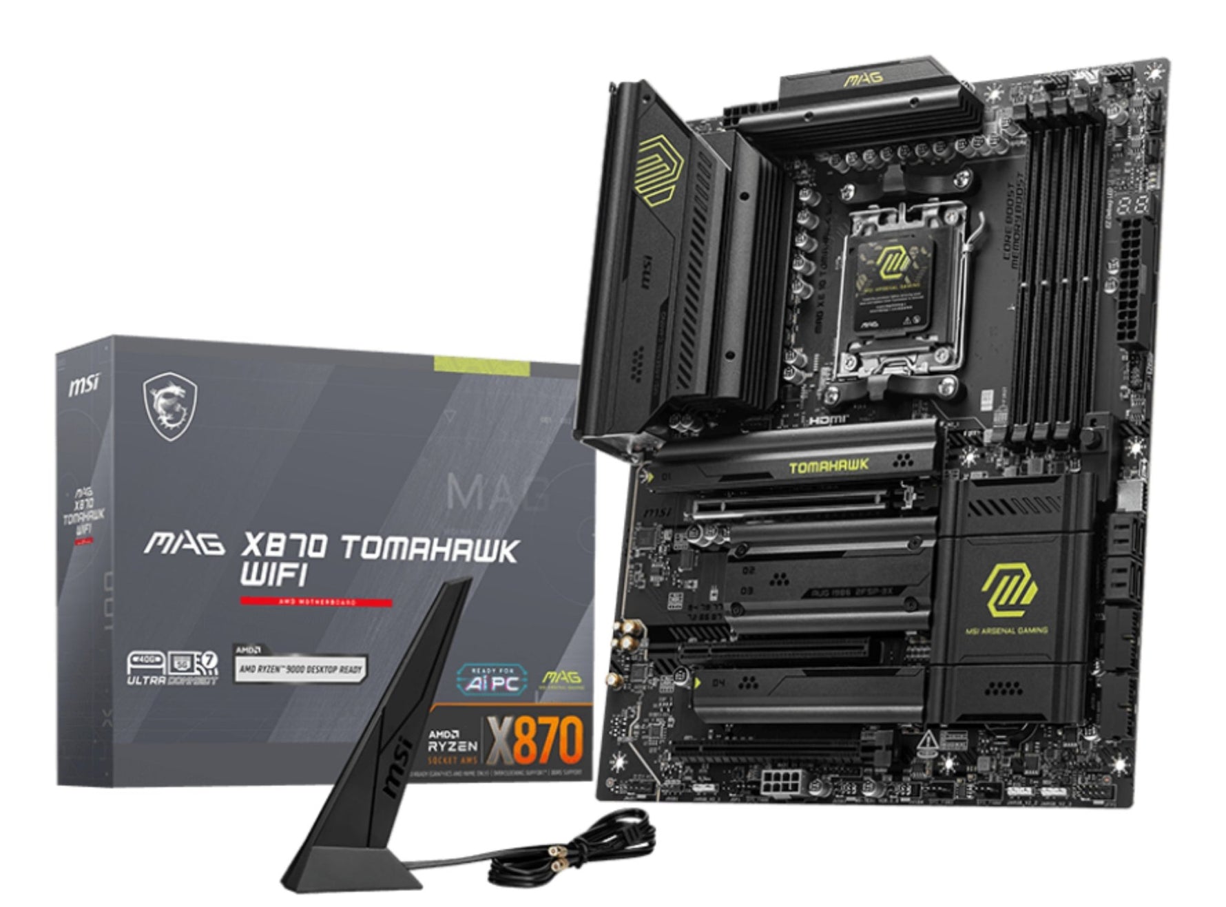 MSI MAG X870 TOMAHAWK WIFI X870 AM5 ATX Motherboard - MSI | TechFinder UK