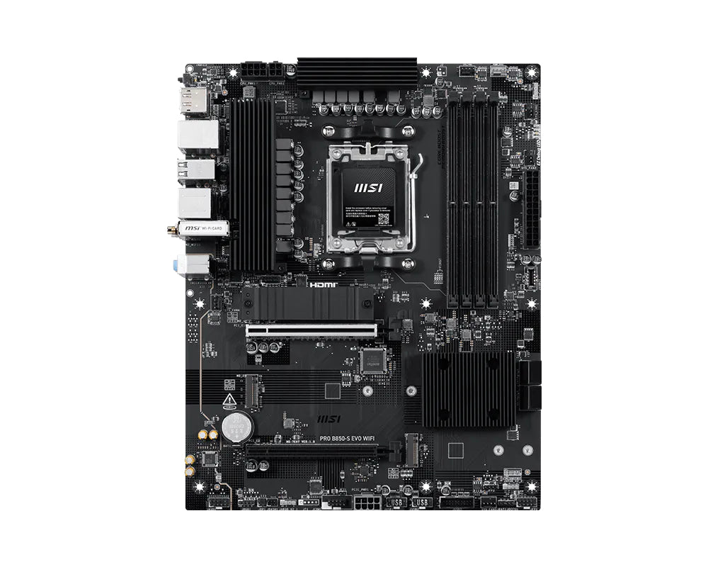 MSI PRO B850 - S EVO WIFI B850 AM5 ATX DDR5 Motherboard - MSI | TechFinder UK