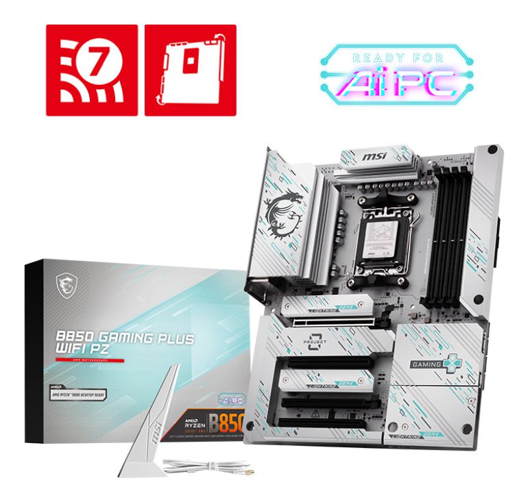 MSI B850 Gaming Plus WiFi PZ AM5 ATX Motherboard - MSI | TechFinder UK