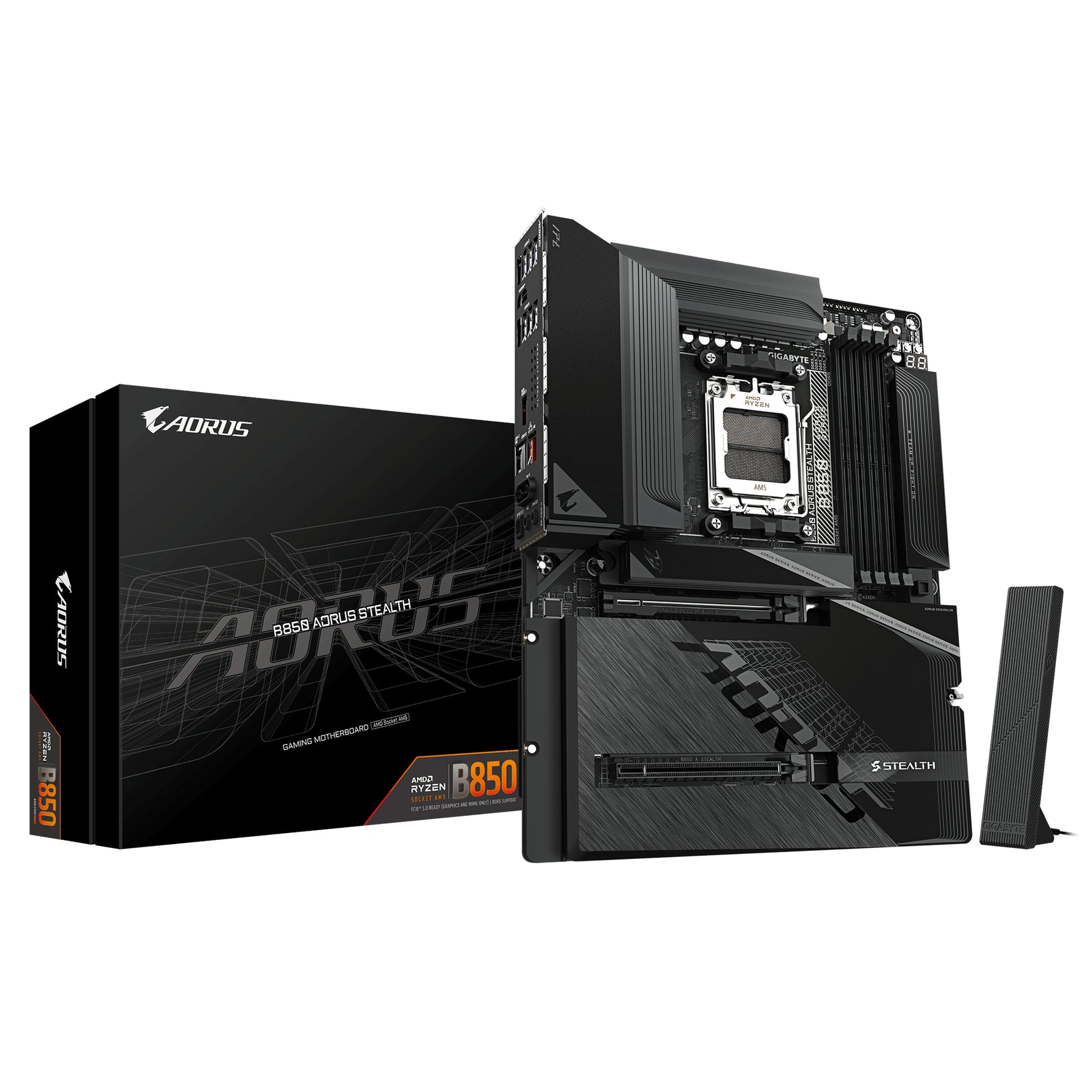 Gigabyte B850 AORUS STEALTH B850 AM5 ATX DDR5 Motherboard