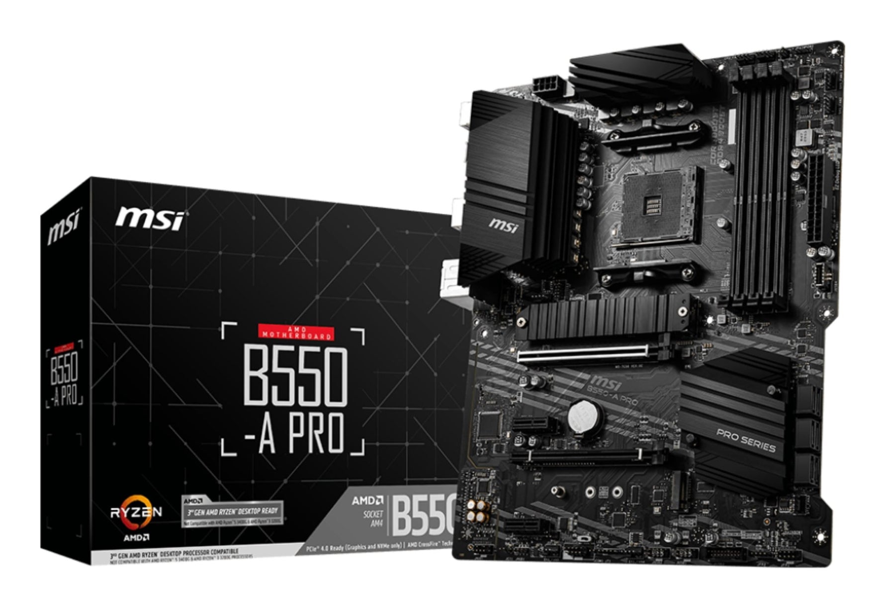 MSI B550 - A PRO motherboard AMD B550 Socket AM4 ATX - MSI | TechFinder UK