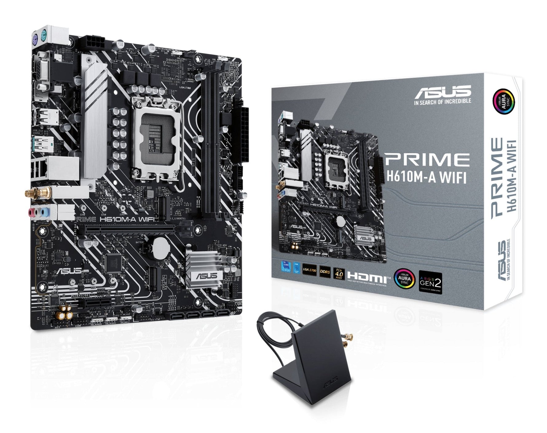 ASUS PRIME H610M - A WIFI H610 LGA1700 mATX Motherboard - ASUS | TechFinder UK