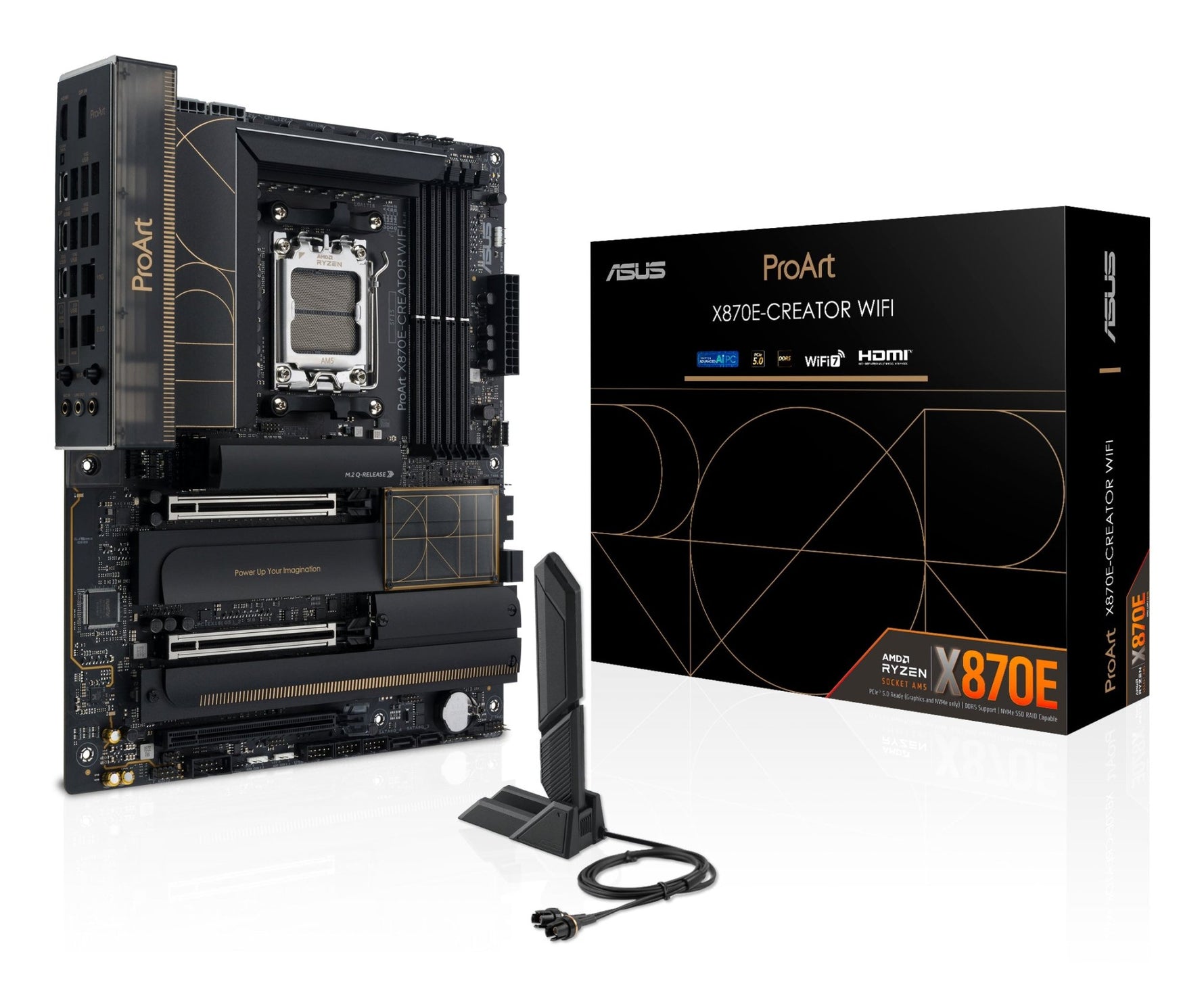ASUS ProArt X870E - Creator WiFi AM5 ATX Motherboard - ASUS | TechFinder UK