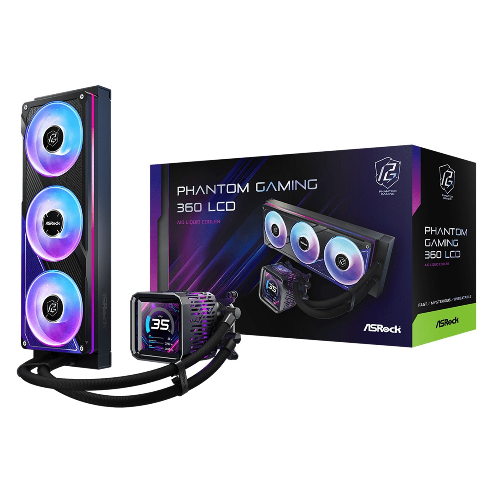 ASRock Phantom Gaming 360 LCD AIO Liquid CPU Cooler