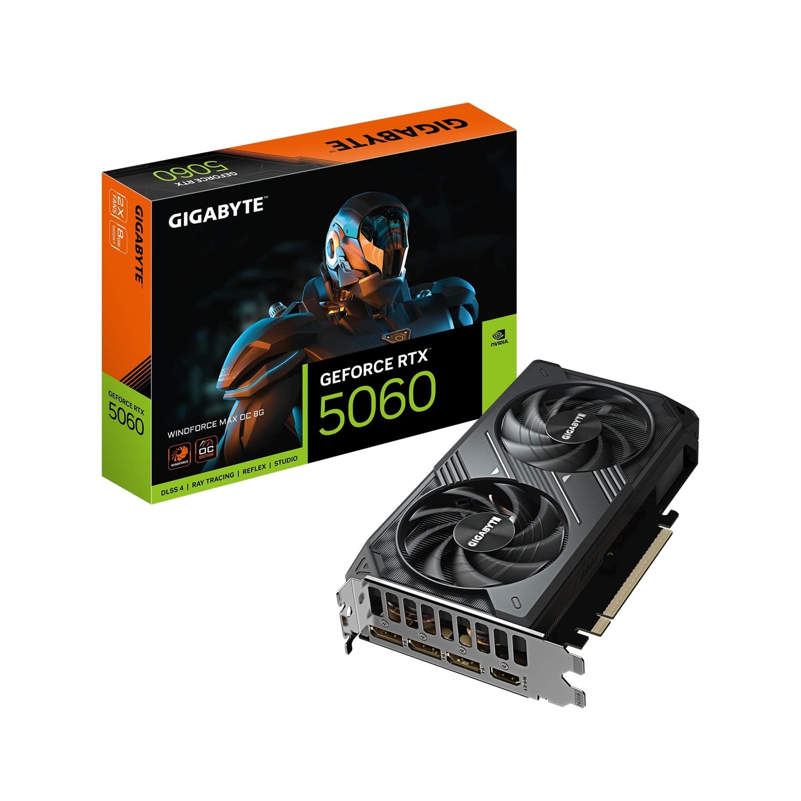 Gigabyte NVIDIA GeForce RTX 5060 WINDFORCE MAX OC 8GB GDDR7 Graphics Card