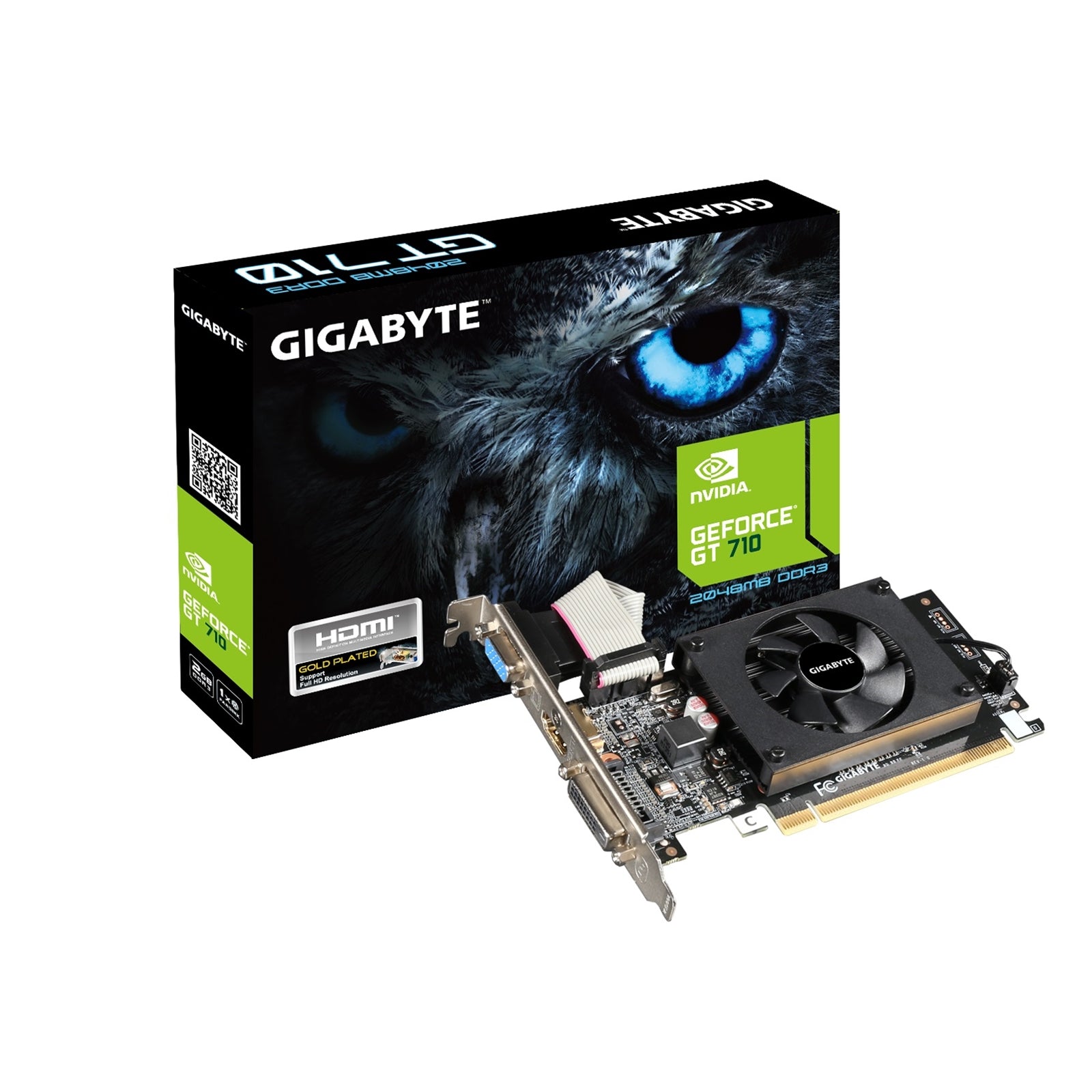 Gigabyte NVIDIA GeForce GT 710 2GB DDR3 Low Profile Graphics Card