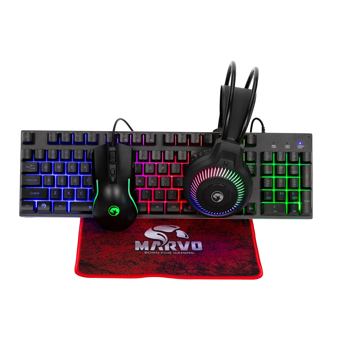 Marvo Scorpion CM416 Loot 40 4 in 1 RGB Gaming UK Layout Keyboard