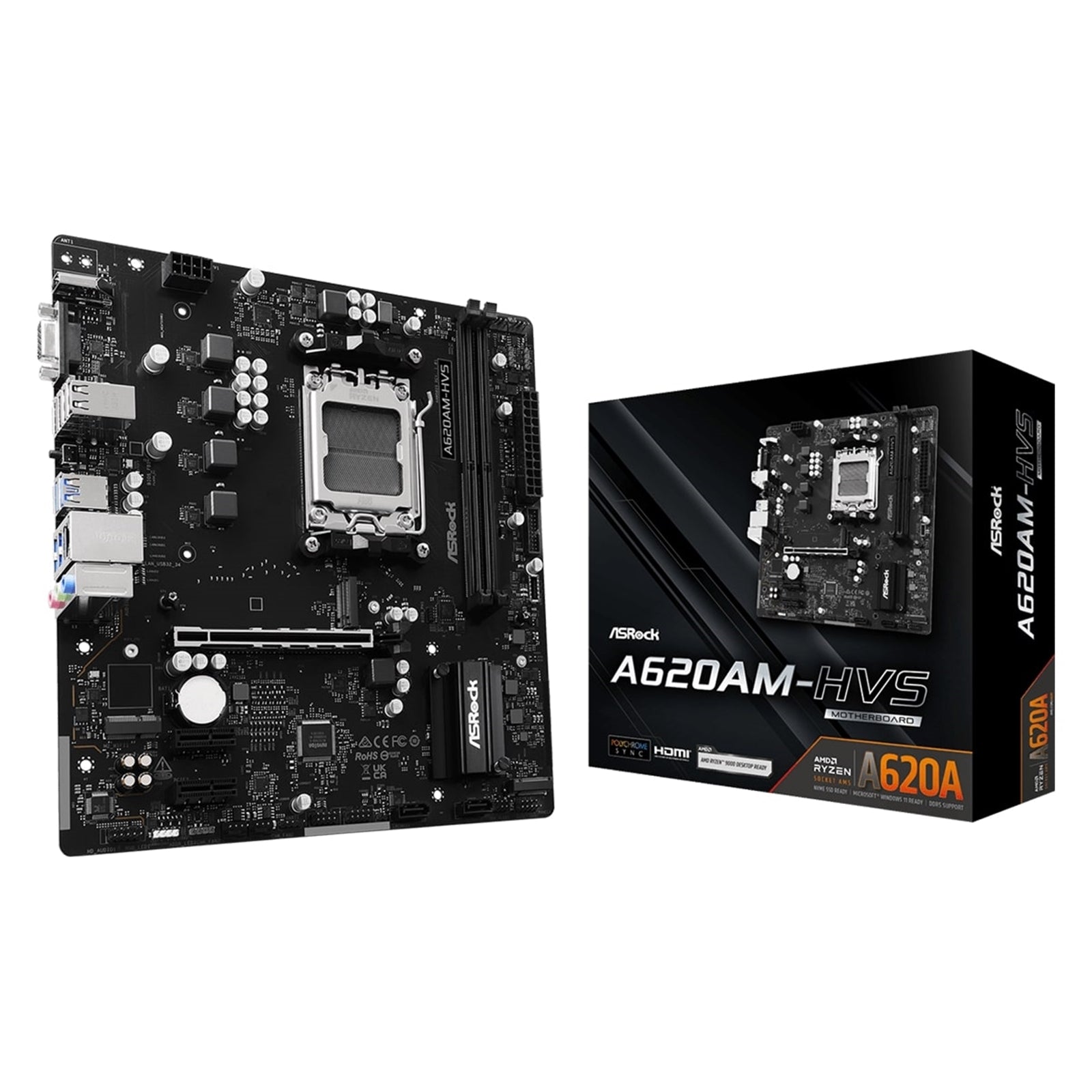 ASRock A620AM-HVS AMD AM5 Socket Motherboard