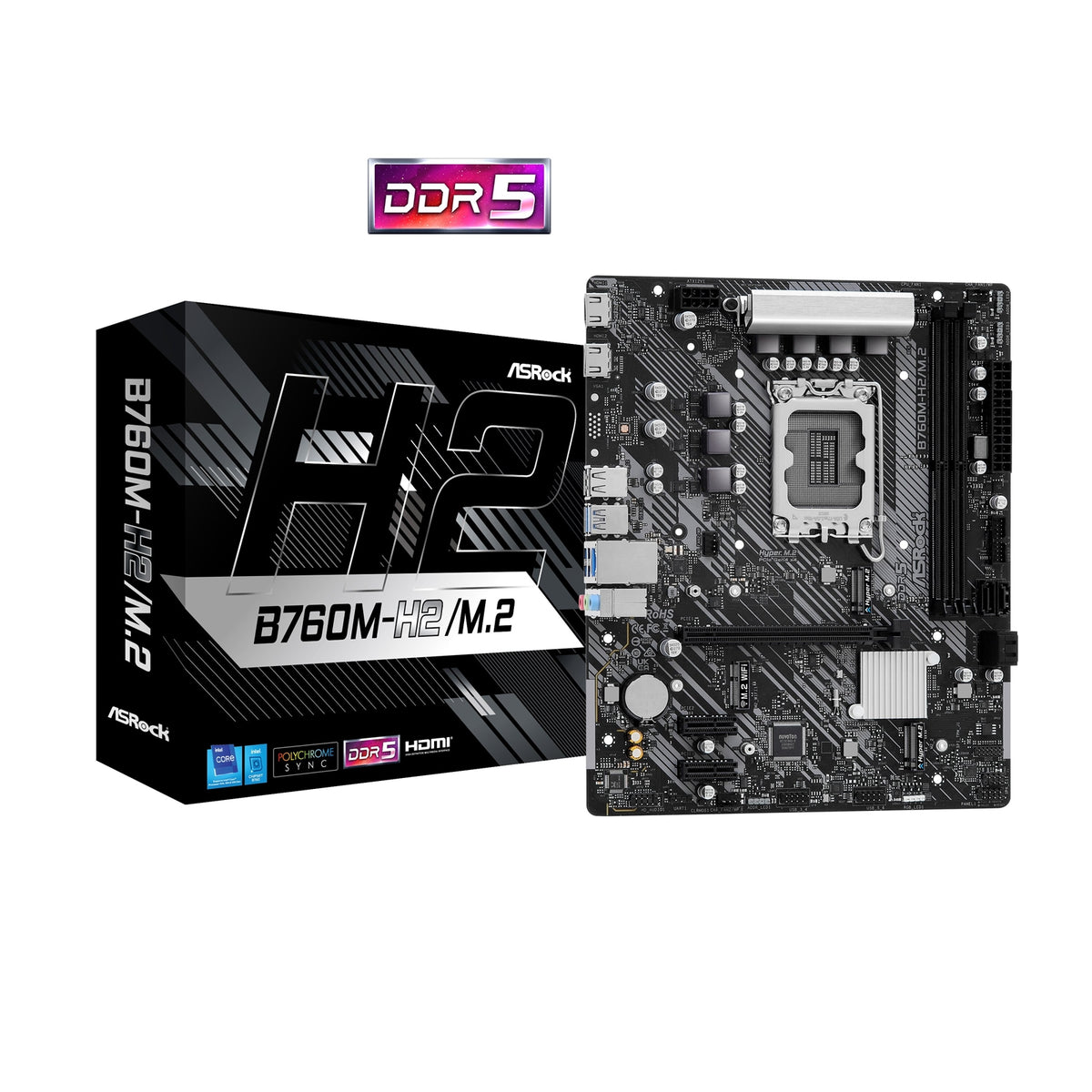 ASRock B760M-H2/M.2 Intel 1700 Socket Motherboard