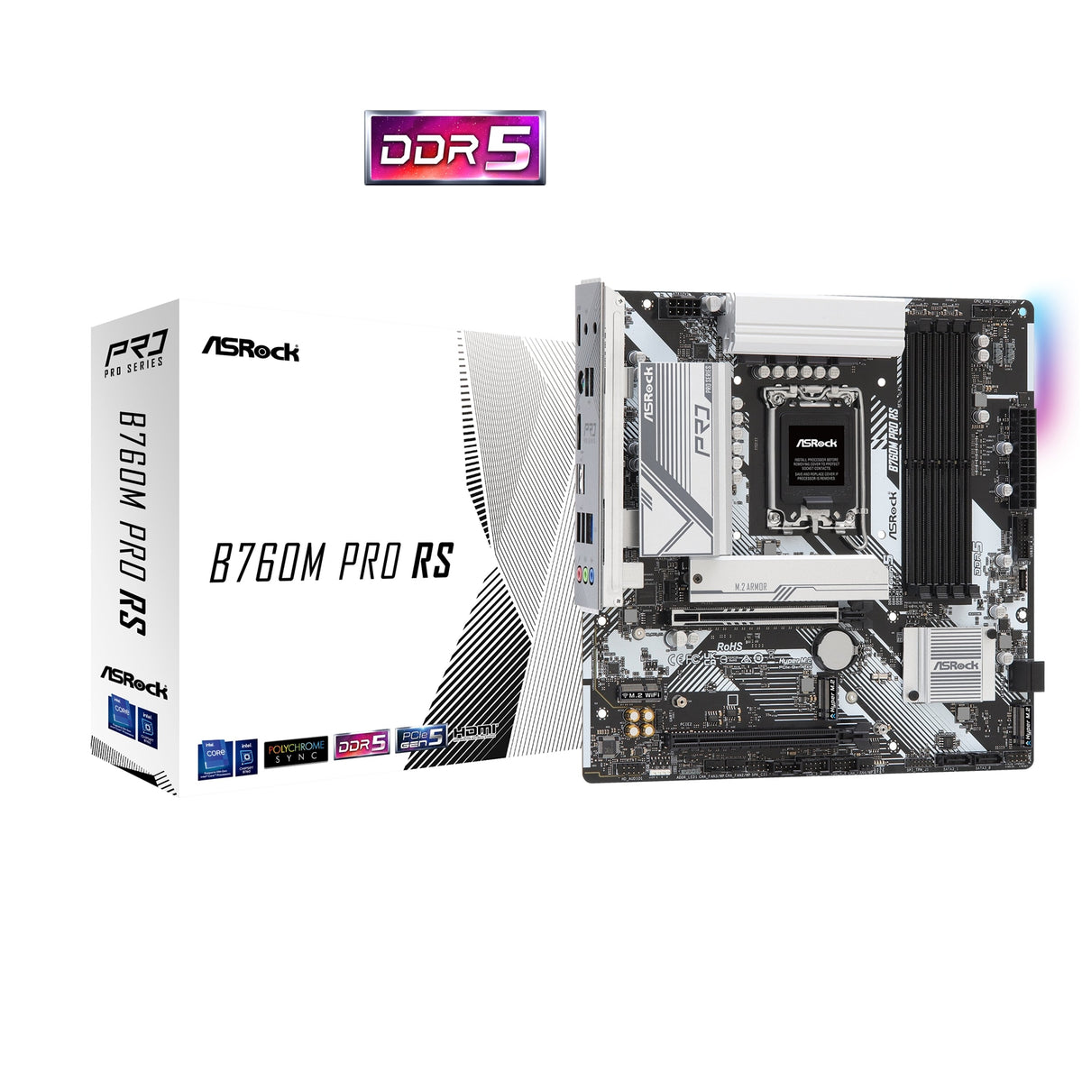 ASRock B760M PRO RS Intel 1700 Socket Motherboard
