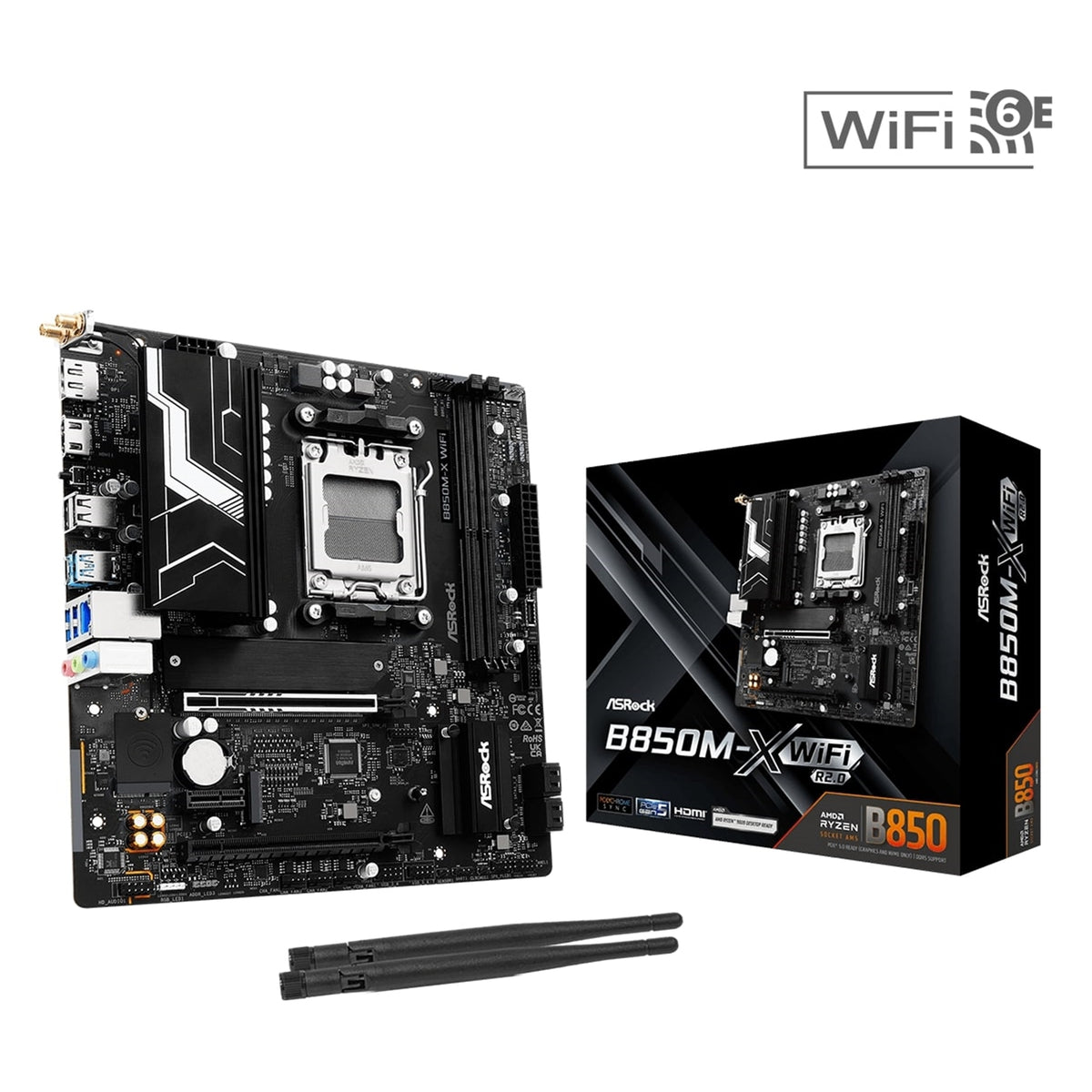 ASRock B850M-X WiFi R2.0 AMD AM5 Socket Motherboard