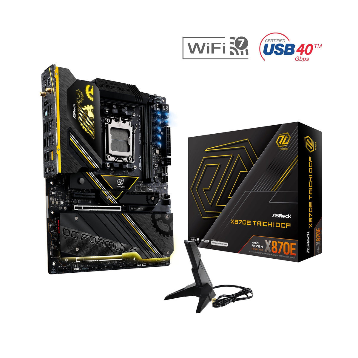 ASRock X870E TAICHI OCF AMD AM5 Socket Motherboard