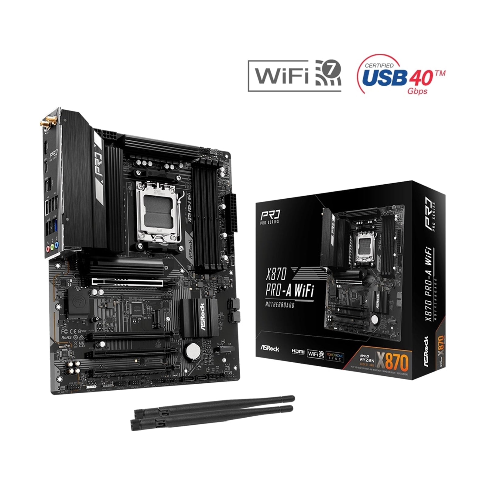 ASRock X870 Pro-A WiFi AMD AM5 Socket Motherboard