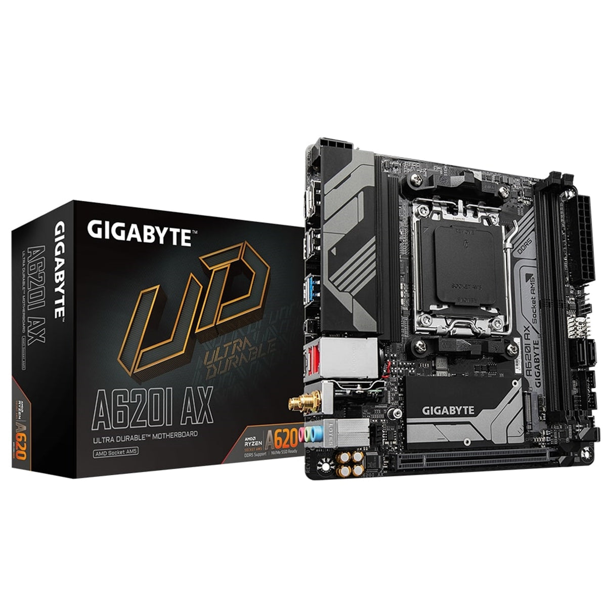 Gigabyte A620I AX (Rev. 1.0) AMD AM5 Socket Motherboard