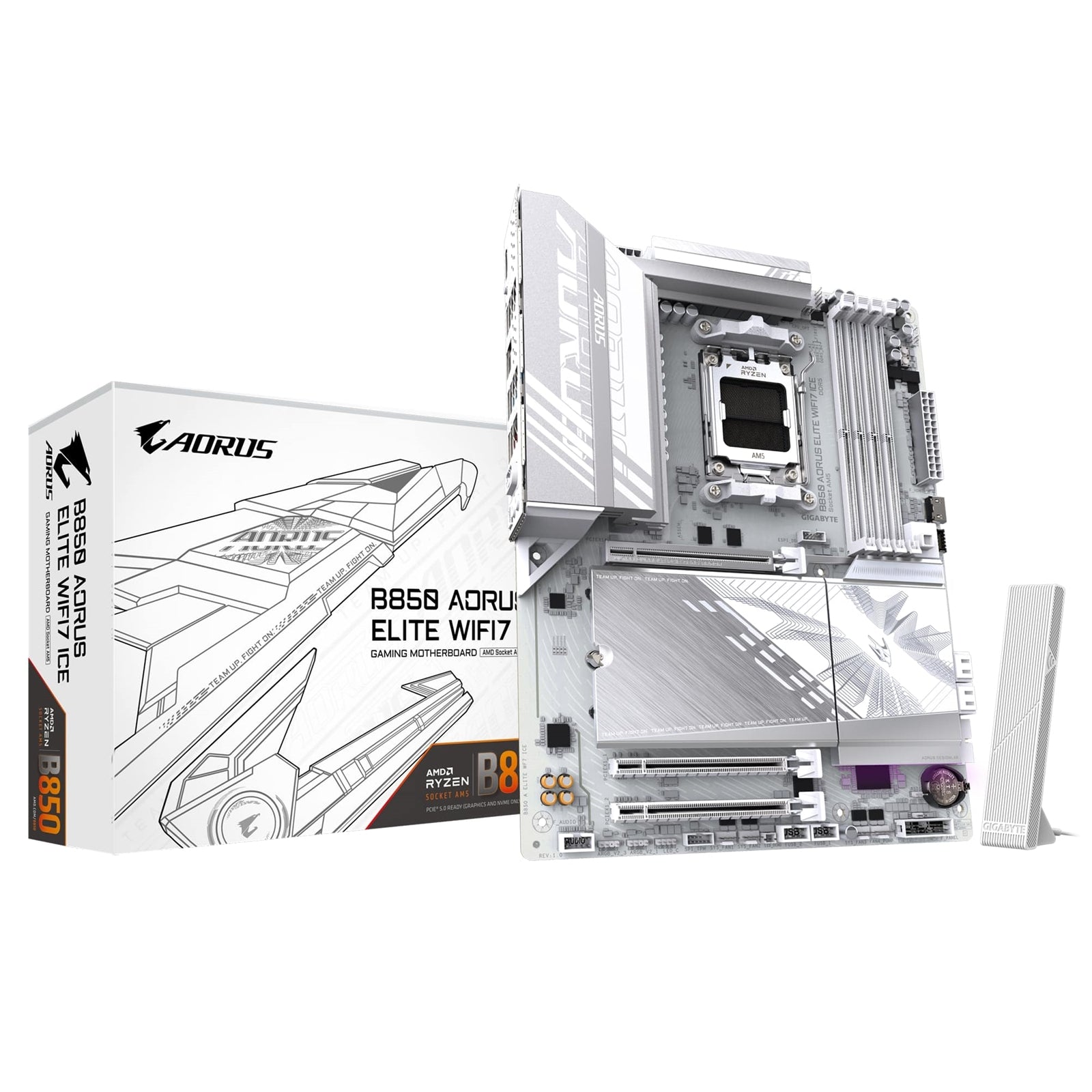 Gigabyte B850 AORUS ELITE WIFI7 ICE AMD AM5 Socket Motherboard