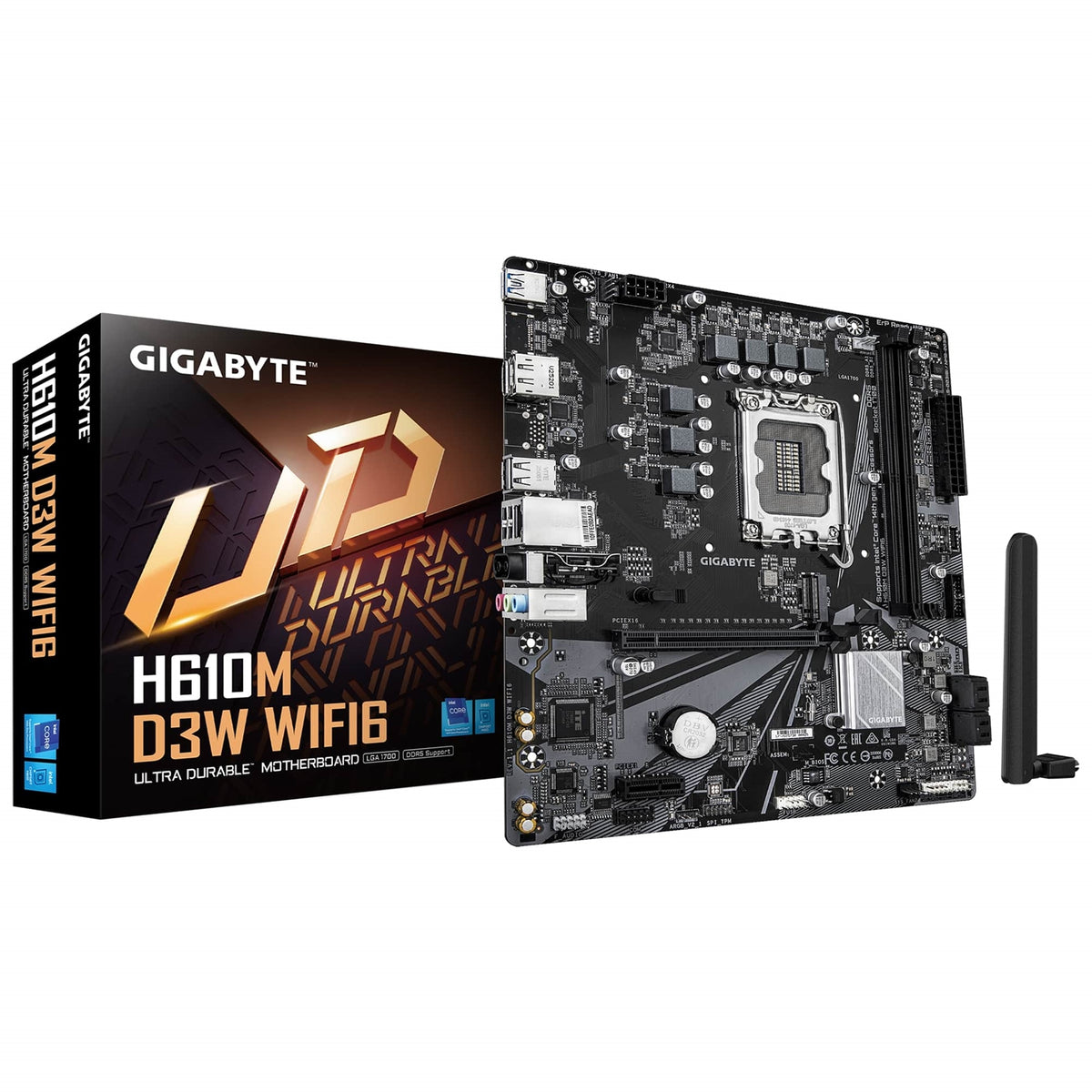 Gigabyte H610M D3W WIFI6 (Rev. 1.1) Intel 1700 Socket Motherboard