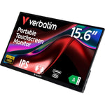 Verbatim Portable 15.6" FHD Touch Monitor ALU