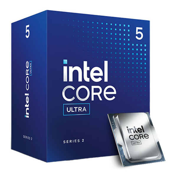 Intel Core Ultra 5 225 Processor, 10 Cores 10 Threads, 6P+4E, 3.3GHz P-Base up to 4.9GHz Turbo, LGA1851, 20MB L3 Cache, 65W TDP, Intel Graphics, NPU, DDR5 Only, Arrow Lake