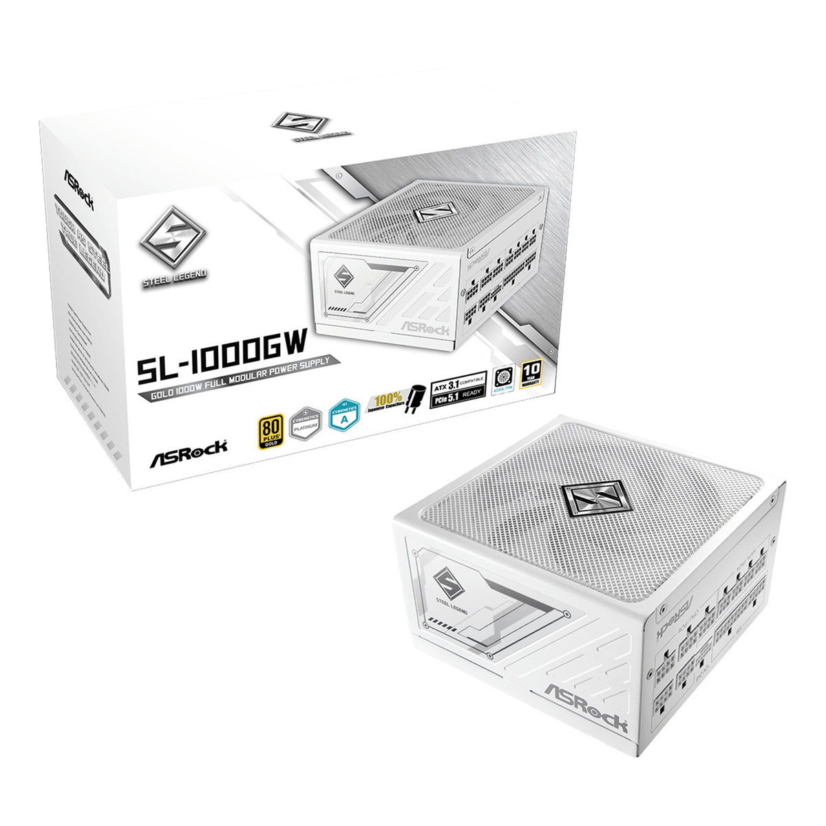 ASRock Steel Legend SL-1000G 1000W ATX Power Supply Unit