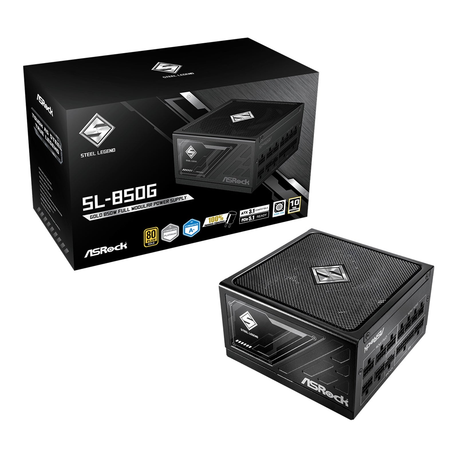 ASRock Steel Legend SL-850G 850W ATX Power Supply Unit