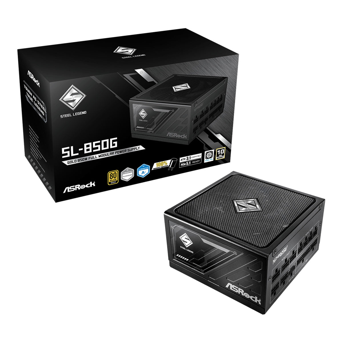 ASRock Steel Legend SL-850G 850W ATX Power Supply Unit
