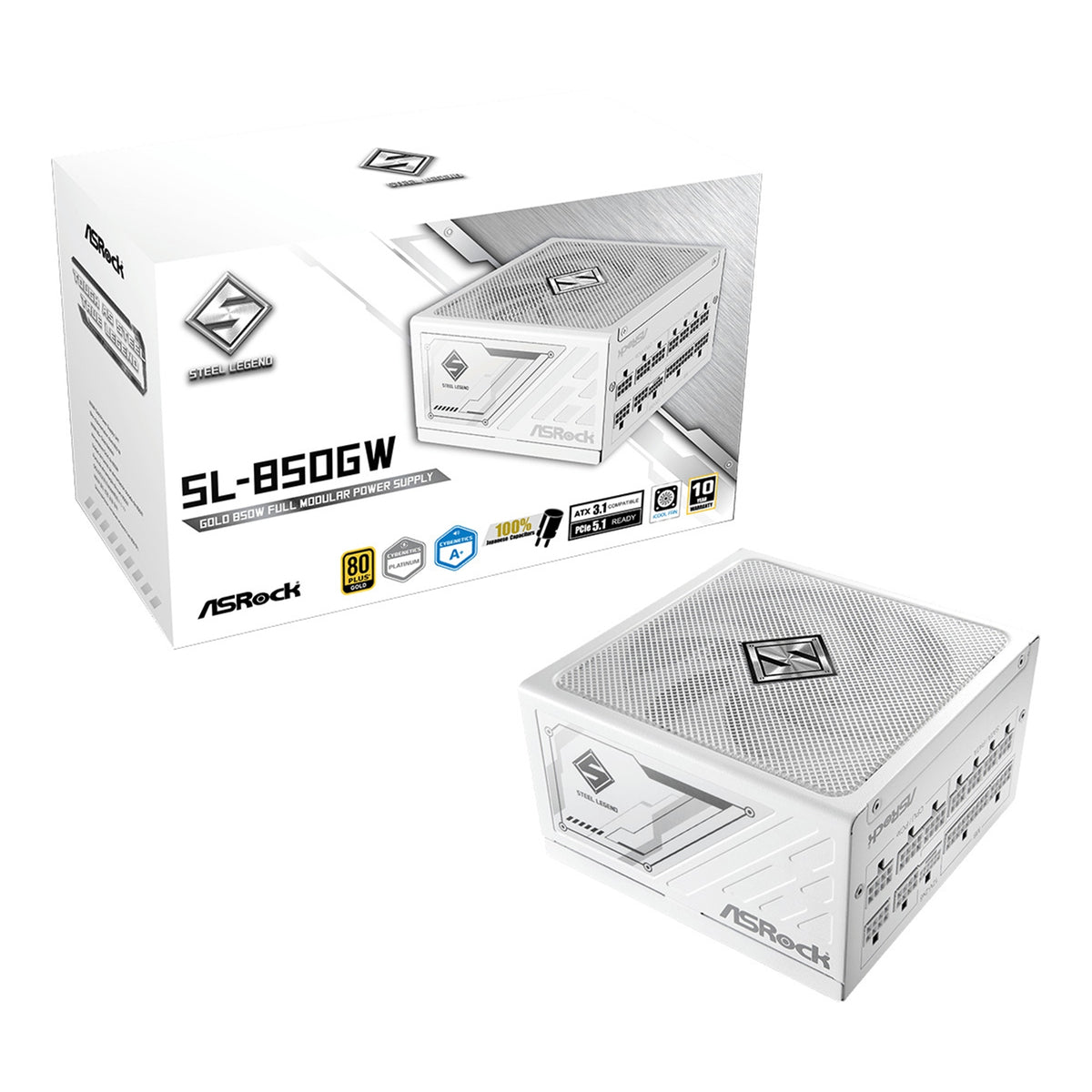 ASRock Steel Legend SL-850G 850W ATX Power Supply Unit