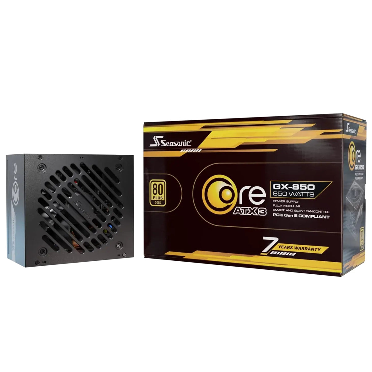 Seasonic CORE GX V4 850W 80 PLUS Gold ATX 3.1 Modular PSU with 120mm FDB Fan
