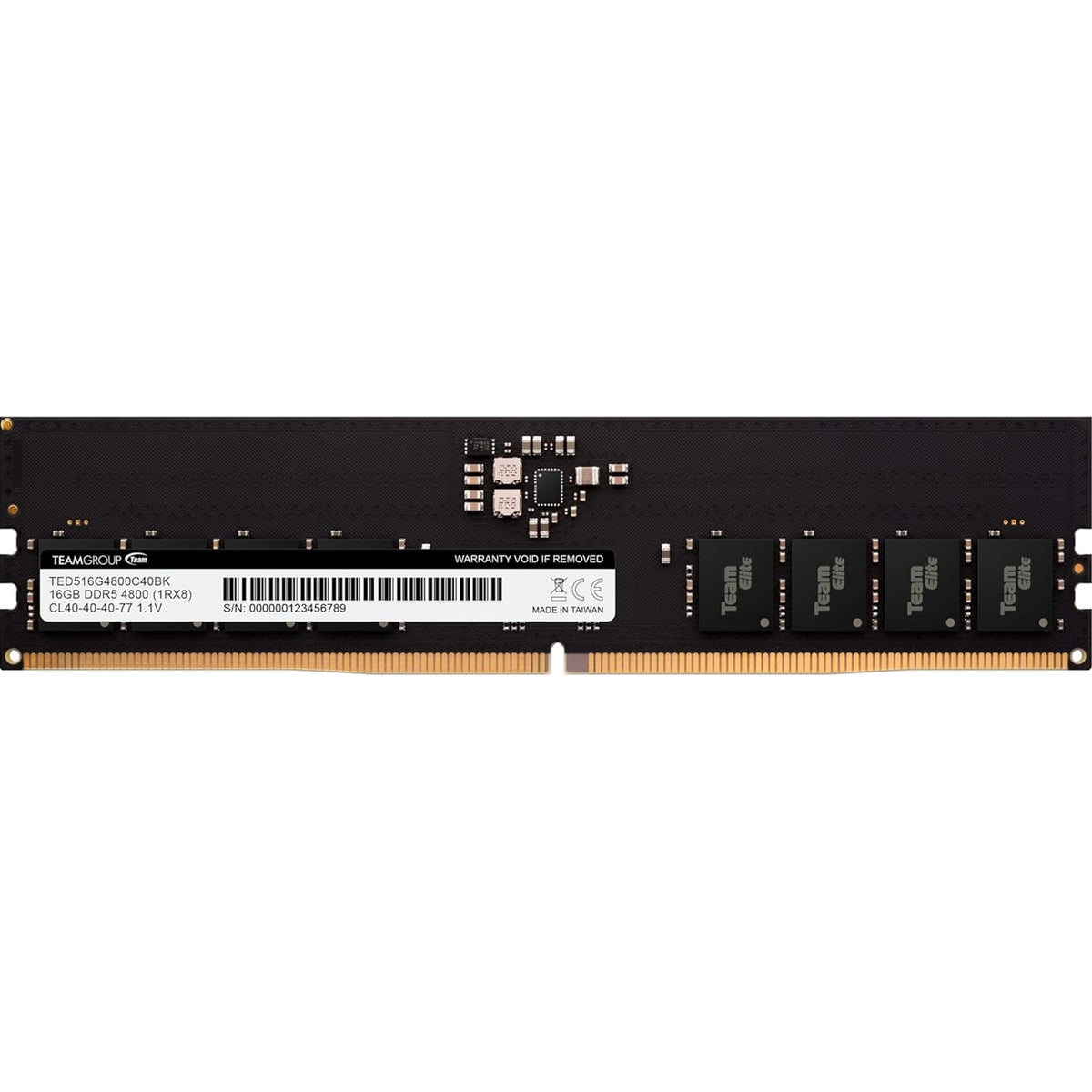 Team ELITE 16GB No Heatsink (1 x 16GB) DDR5 4800MHz DIMM System Memory