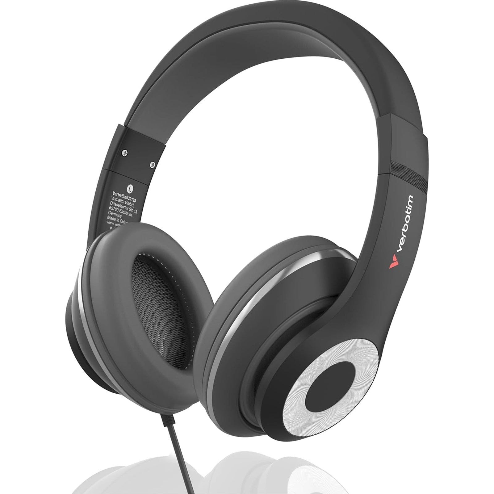 Verbatim TruSound USB-C Over-Ear Headset With In-Line Microphone