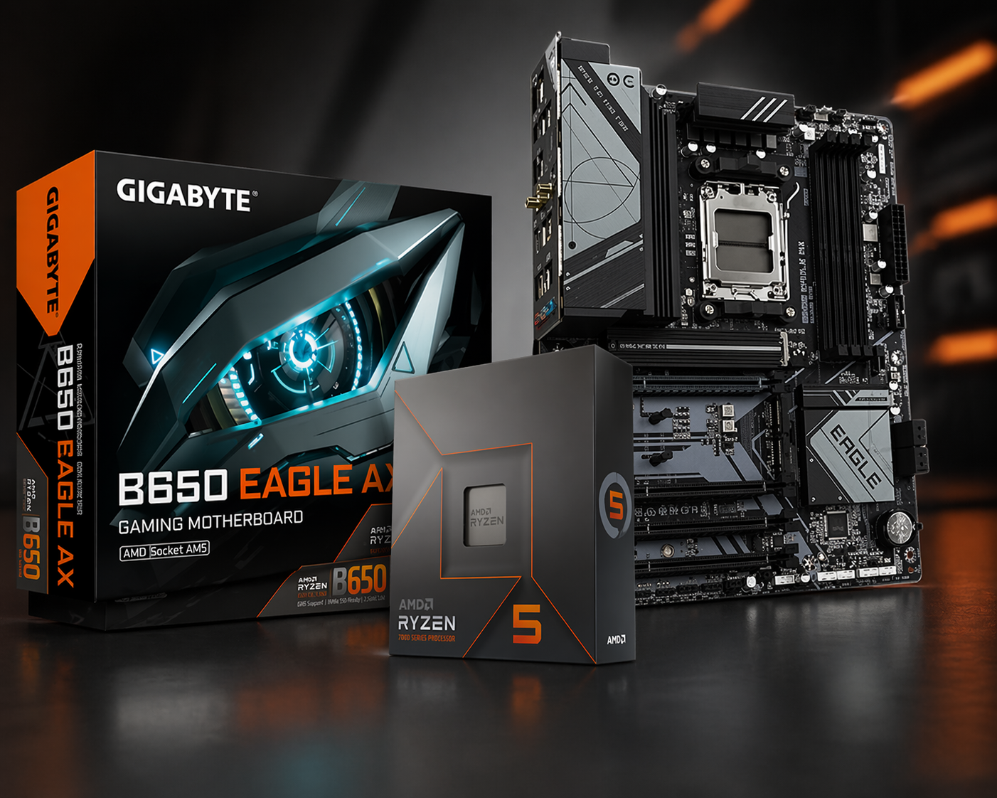 AMD MID RANGE Gaming Bundle   Ryzen 5 7600X + B650 Motherboard